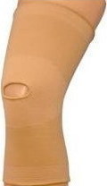 Adco 05202 Elastisch Knieband mit Loch in Beige Farbe