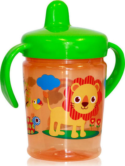 Lorelli Εκπαιδευτικό Ποτηράκι Zoo Green - Orange , 12m+