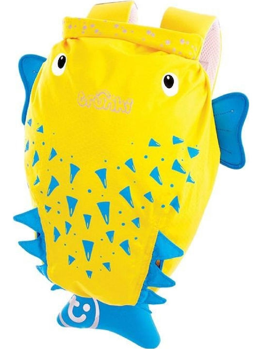 Trunki Paddlepak Blow Fish Spike School Bag Backpack Kindergarten in Yellow color