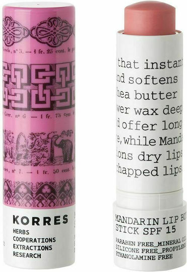 Korres Lip Butter Lip Butter SPF15 Ροζ 5ml