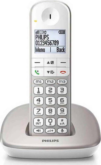 Philips XL4901S Cordless Phone with Greek Menu Silver