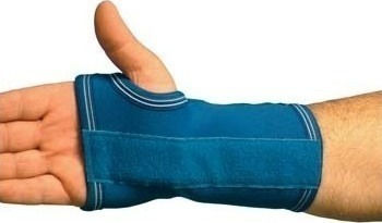 Adco 03210 Wrist Splint Right Side Neoprene Blue