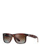 Ray Ban Justin Unisex Sunglasses with Brown Tartaruga Plastic Frame and Brown Gradient Polarized Lens RB4165 865/T5