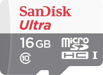 Sandisk Ultra microSDHC 16GB Class 10 U1 UHS-I