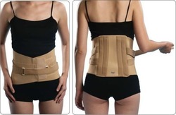 Ortholand Contured Lumbosacral Elastic Belt Waist with Stays in Beige color