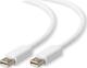 Powertech Cable mini DisplayPort male - mini DisplayPort male 1m Λευκό (CAB-DP008)