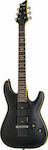 Schecter Demon-6 ABSN Electric Guitar Stratocaster with HH Pickup Configuration Aged Black Satin