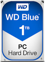 Western Digital Blue 1TB HDD Σκληρός Δίσκος 3.5" SATA III 5400rpm με 64MB Cache για Desktop