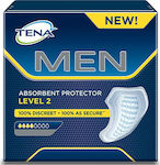 Tena Men Absorbent Protector Level 2 Ανδρικές Σερβιέτες Ακράτειας Κανονικής Ροής 4 Σταγόνες 10τμχ