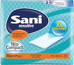 Sani Sensitive Maxi Plus Υποσέντονα Ακράτειας 60x90cm 15τμχ