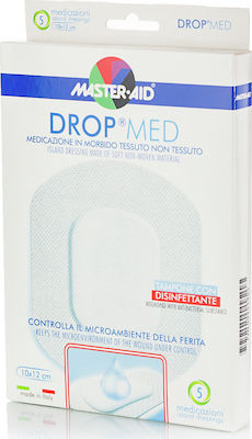 Master Aid Αυτοκόλλητα Επιθέματα Drop Med 12x10cm 5τμχ