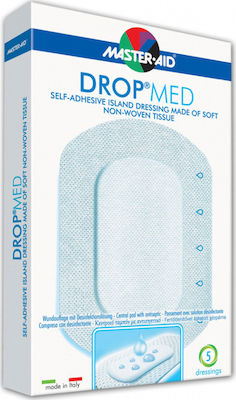 Master Aid Plasturi Autoadezivi Drop Med 12.5x12.5cm 5buc