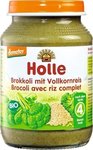 Holle Borcan pentru alimente pentru copii Broccoli With Rice Fără gluten pentru 4m+ 190gr