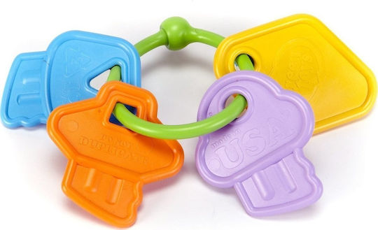 Green Toys Teething Rattle made of Plastic for 0 m+