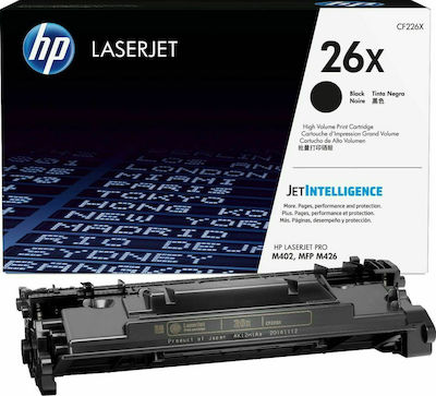 HP 26X Toner Laser Εκτυπωτή Μαύρο High Yield 9000 Σελίδων (CF226X)