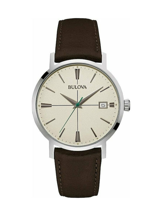 Bulova Aerojet Watch Battery with Brown Leather Strap