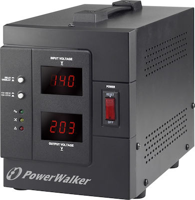 Powerwalker AVR 2000 SIV Spannungsstabilisator 2000VA mit 2 Steckdosen Strom