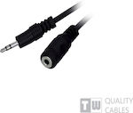 TrustWire 3.5mm male - 3.5mm female Cable Black 3m (11832)