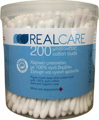 Real Care Μπατονέτες Χάρτινες 200τμχ