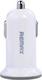 Remax RCC-201 Car Charger 2.1A Fast Charging with Ports 2xUSB-A White Color