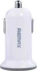 Remax RCC-201 Car Charger 2.1A Fast Charging with Ports 2xUSB-A White Color