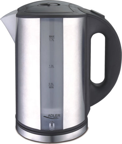 Adler Kettle 1.7lt 2000W Silver