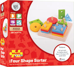 Big Jigs First Four Shape Sorter από Ξύλο για 12+ Μηνών