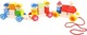 Big Jigs Дърпаща играчка Build Up Train от дърво за 12++ месеца