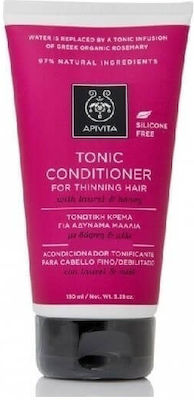 Apivita Tonic Conditioner Reconstruction/Nourishment for All Hair Types Laurel & Honey 150ml