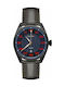 Buler Herrenuhr 43mm Batterie mit Braun Lederarmband