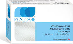 Real Care Sterile Gauze Pads 15x30cm 12pcs