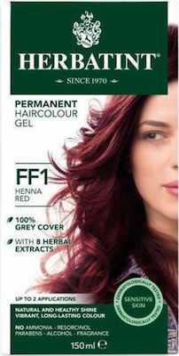 Herbatint Permanent Haircolor Gel Set Hair Dye no Ammonia FF1 Red 150ml