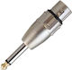 Audio Master TE 005 Konverter 6.3mm männlich zu XLR weiblich Silber 1Stück