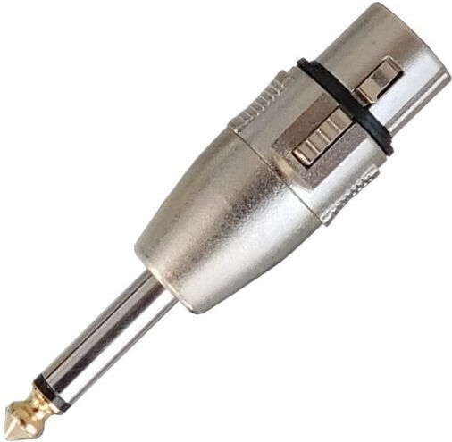 Audio Master TE 005 Konverter 6.3mm männlich zu XLR weiblich Silber 1Stück