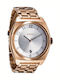 Nixon Men's Watch 40mm Battery with Pink Gold Metal Bracelet