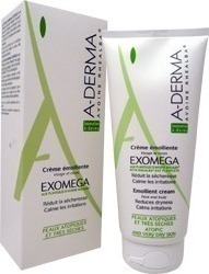 A-Derma Exomega Emollient Cream Feuchtigkeitsspendende Creme Regeneration für trockene Haut 200ml