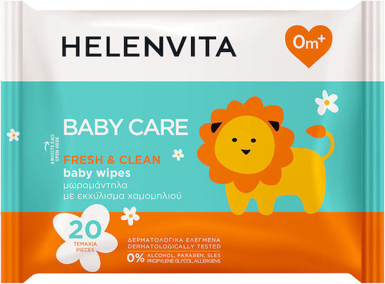 Helenvita Fresh & Clean Baby Wipes without Alcohol & Parabens 20pcs