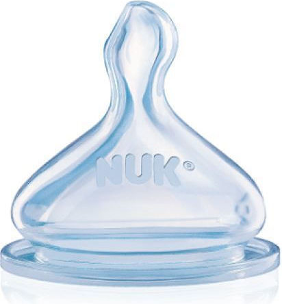Nuk First Choice+ Silicone Baby Bottle Teat Adjustable Flow for 6+ months