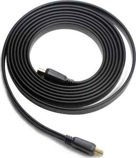 Cablexpert HDMI 2.0 Premium High Speed 4K 60Hz HDR Flat Cable HDMI male - HDMI male 1.8m Μαύρο