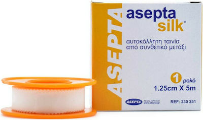 Asepta Aseptasilk Μεταξωτή Επιδεσμική Ταινία 1.25cm x 5m