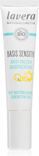 Lavera Basis Sensitiv Q10 Κρέμα Ματιών για Ενυδάτωση & Αντιγήρανση 15ml