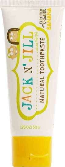 Jack n' Jill Baby Toothpaste for 6m+ with Banana Flavor Fluoride-Free 50gr