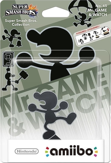 Nintendo Amiibo Super Smash Bros Mr Game & Watch Charakterfigur für 3DS/Wii U