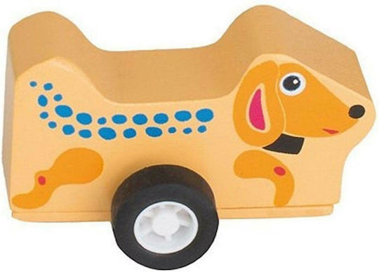 Oops Entlang schieben Reibungsfahrzeug Hundewelpe aus Holz für 36++ Monate