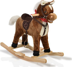 Moni Chipper Rocking Toy Horse for 36++ months With Sound & Music with Max Load Capacity 50kg Brown