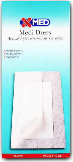 X-Med X-Med Medi Dress Sterilized Plasters 25x10cm 3pcs