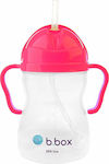 B.Box Baby Cup with Handles and Straw Sippy made of Plastic Fuchsia 240ml for 6m+m+