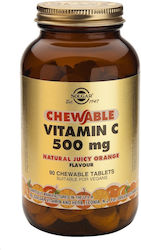 Solgar Chewable Vitamin C 500mg Πορτοκάλι 90 Μα...