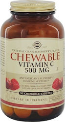 Solgar Chewable Vitamin C Vitamin für Energie & das Immunsystem 500mg 90 Kautabletten