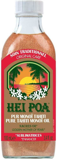Hei Poa Pure Tahiti Monoi Golden Mother Of Pearl Shimmering Oil 100ml
